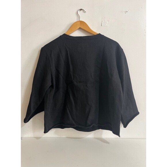 CURRENT/ELLIOTT The Suede Fray Popover Wide-Sleeve Cotton Top Size 1 retail $398 - Picture 11 of 11